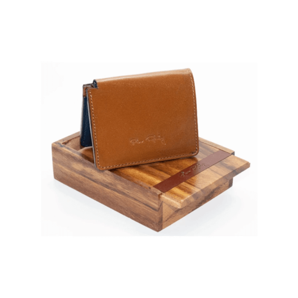 Slim Emma Leather Wallet- Honey Color